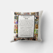 母の感謝 | 母の日22写真コラージュ クッション (裏面)