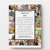 母の感謝 | 母の日22写真コラージュ フォトプラーク (正面)