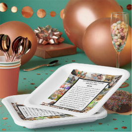 母の感謝 | 母の日22写真コラージュ ペーパープレート