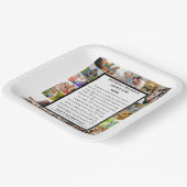 母の感謝 | 母の日22写真コラージュ ペーパープレート (傾斜あり)