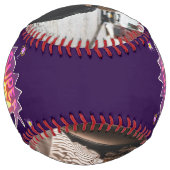 母の手すごいレタリング母の形見の写真 ソフトボール (裏面)