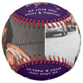 母の手すごいレタリング母の形見の写真 ソフトボール (正面)