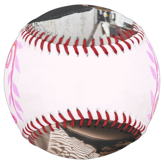 母の手クールレタリング母の形見の写真 ソフトボール (裏面)