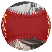 母の手クールレタリング母の形見の写真 ソフトボール (裏面)