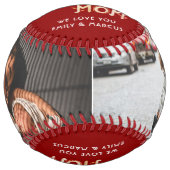 母の手クールレタリング母の形見の写真 ソフトボール (正面)