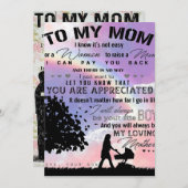 母の手紙の息子 |新しいホームプレゼント シーズンカード (正面/裏面)