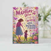 「母の抱擁」母の日のグリーティングカード サンキューカード (スタンド正面)