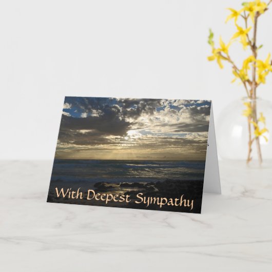 母の損失のための悔やみや弔慰 カード (黄色い花)