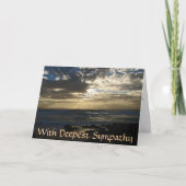 母の損失のための悔やみや弔慰 カード (正面)