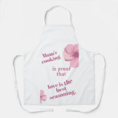 母の料理愛は味最高のの贈り物 エプロン (正面)