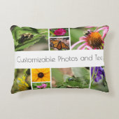 母の日あなたの写真のコラージュを作成 アクセントクッション (正面)
