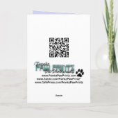 母の日あなたの写真を追加デイジーチェーンピンク カード (裏面)