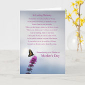 母の日あなたの母のスピリチュアル詩を思い出す カード (黄色い花)