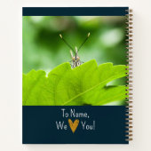 母の日あなた自身の写真コラージュ海軍を作成 ノートブック (裏面)