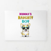 母の日いけなにミイラの男の子の犬最高のの贈り物|過去記事 三つ折り案内状 (カバー)