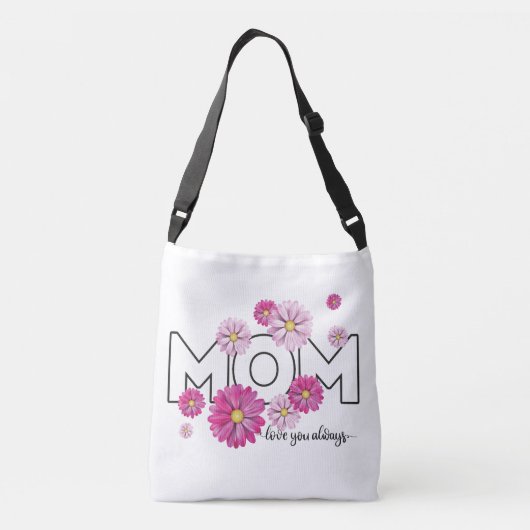 母の日いつも母さんを愛して クロスボディバッグ (裏面)