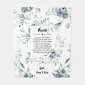 母の日おばあちゃんグラミー・ナナおじいちゃんの フリースブランケット (正面)