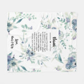 母の日おばあちゃんグラミー・ナナおじいちゃんの フリースブランケット (正面(横))