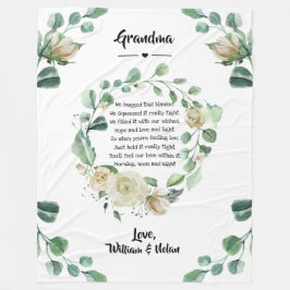 母の日おばあちゃんグラミーNana from Grandkids Fl フリースブランケット