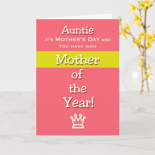 母の日おばあちゃんユーモア今年のお母さん！ カード (黄色い花)