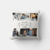母の日おばあちゃん家族写真集 クッション (正面)
