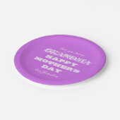 母の日おばあちゃん私たちは名前を愛しパーソナライズされたる ペーパープレート (アングル)