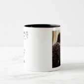 母の日おばあちゃん記念写真モダンギフト ツートーンマグカップ (中央)