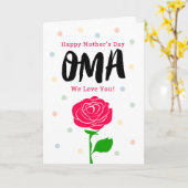 母の日おま何でも意味する カード (黄色い花)