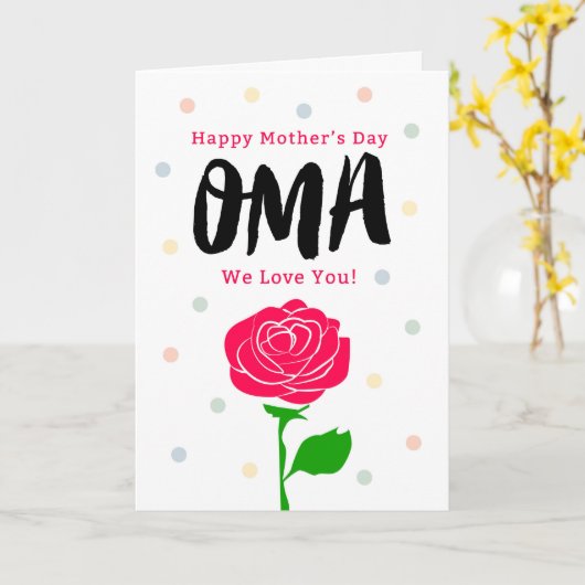 母の日おま何でも意味する カード (黄色い花)