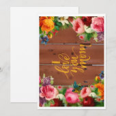 母の日おめでとうございますのグリーティングカード シーズンカード (正面/裏面)