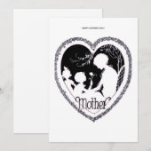 母の日おめでとうございますのグリーティングカード シーズンカード (正面/裏面)