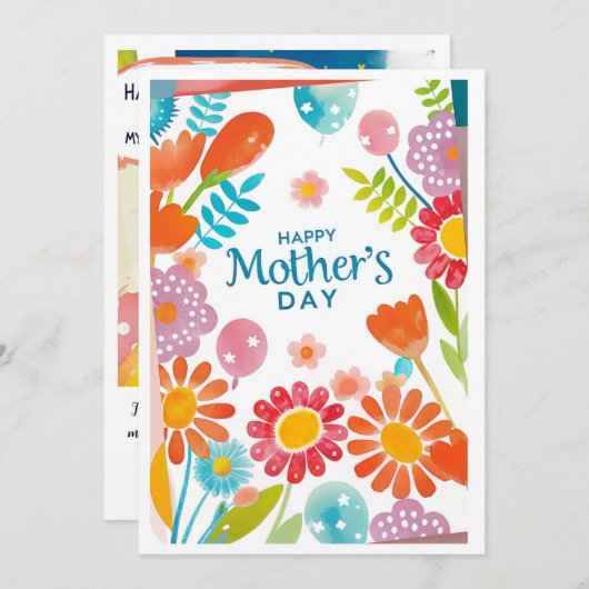 母の日おめでとう (正面/裏面)