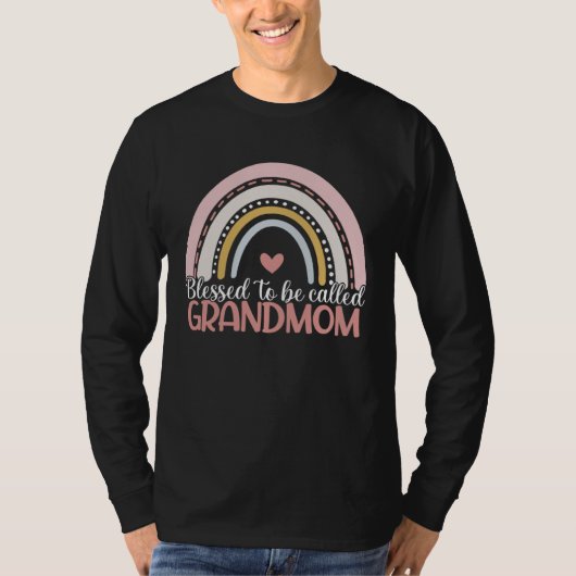 母の日おめでとう おばあちゃんと呼ばれて幸せ Tシャツ (正面)