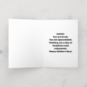 母の日おめでとう！カップケーキアート 箔グリーティングカード (内側レイダウン)