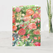 母の日おめでとう！ カード (正面)