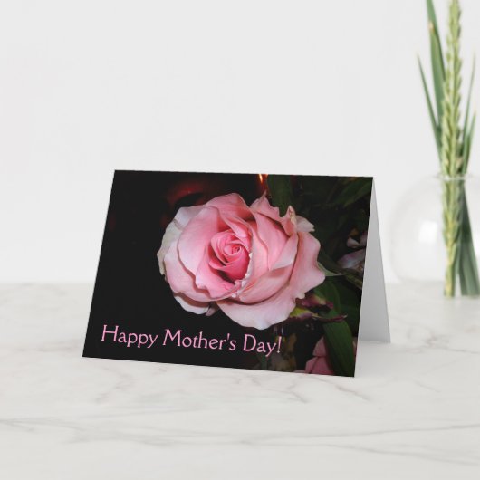 母の日おめでとう！ カード (正面)