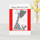 母の日おめでとう！ カード (黄色い花)