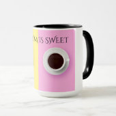 「母の日おめでとう」コーヒーや紅茶マグカップ。 マグカップ (正面右)