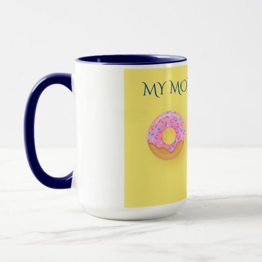 「母の日おめでとう」コーヒーや紅茶マグカップ。 マグカップ (左)