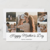 母の日おめでとう　シンプルでエレガントな写真 シーズンカード (正面)