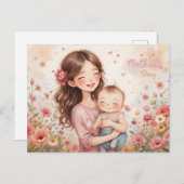 母の日おめでとう！ シーズンポストカード (正面/裏面)
