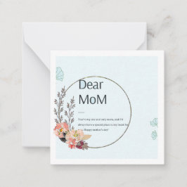 母の日おめでとう ノートカード