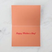 母の日おめでとう！ハイビスカスグリーティングカード カード (内部)