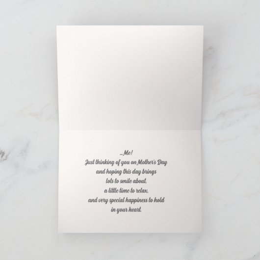 母の日おめでとう。ハメおもしろいスターカスタム カード (内部)