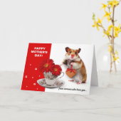 母の日おめでとう。ハメおもしろいスターカスタム カード (黄色い花)