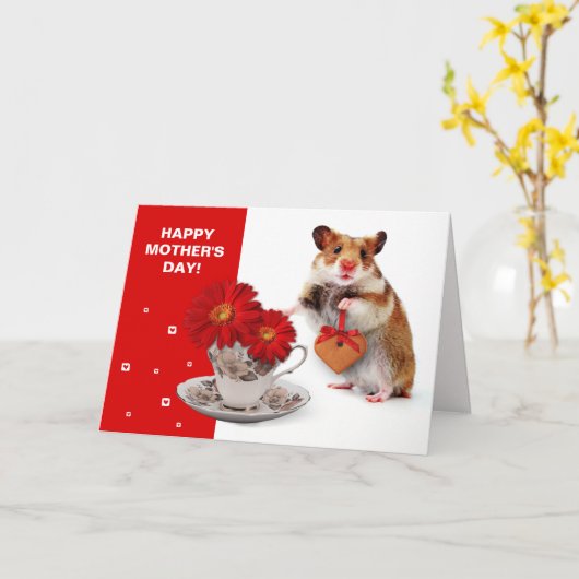 母の日おめでとう。ハメおもしろいスター カード (黄色い花)