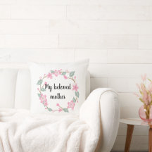 母の日おめでとう - フローラルリースのグリーティングデザイン