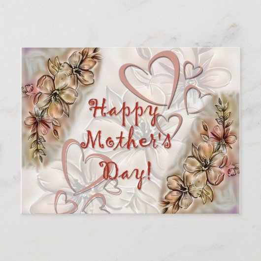 母の日おめでとう！ ポストカード (正面)
