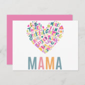 母の日おめでとう ポストカード (正面/裏面)