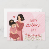 母の日おめでとう ポストカード (正面/裏面)